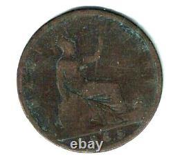 1865/3 Great Britain 1/2 Penny / Rare