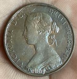 1865/3 Great Britain 1865/3 1/2 Penny Rare Very Nice Condition G