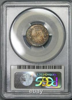 1867 PCGS MS 64 Victoria 6 Pence Die 3 Rare Great Britain R2 Coin (21092304C)