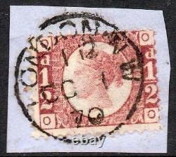1870 ½d Rose Red plate 1 used on first day of issue, Very RARE