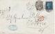1873 Qv London Cover With A 6d Grey Rare Plate 12 & A 2d Blue Stamp Pl14 Cv£400+