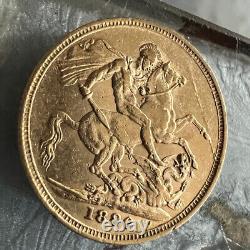 1880 Great Britain Sovereign RARE ANTIQUE GOLD COLLECTIBLE Coin. 2354 Gr8 Condit