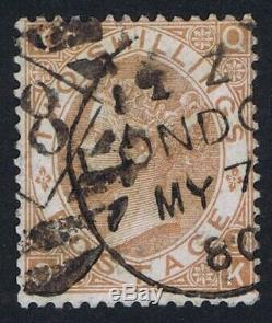 1880 SG121 2/- Brown QK Fine Used London CDS 7.5.1880 Rare Stamp Cat. £4,200.00