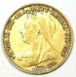 1896 Great Britain England Victoria Gold Half Sovereign UK Coin 1/2S Rare