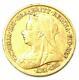1898 Great Britain England Victoria Gold Half Sovereign Uk Coin 1/2s Rare