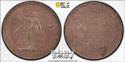 1899 B Great Britain Trade Dollar Coin Rare Rose Tone Prid-8 Pcgs Xf-det