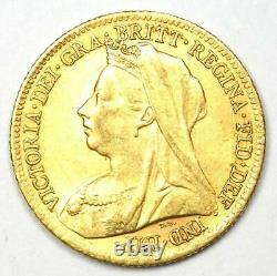 1900 Great Britain England Victoria Gold Half Sovereign UK Coin 1/2S Rare