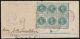 1900 Jubilee Sg213 1/2d Blue Green Control Block Of 6 First Day Of Issue Rare