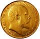 1910-c King Edward Vii Gold Sovereign (ottawa / Canada) Very Rare