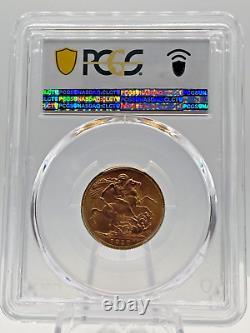 1918-I India George V Gold Sovereign PCGS MS-64 Great Britain 0.2354 Oz AGW RARE