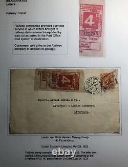 1922 London England Front Rare Railway Transit Stamp Cover To Liverpool