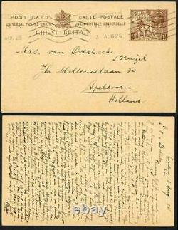 1925 Wembley 1 1/2d Post card to Holland VERY RARE USED