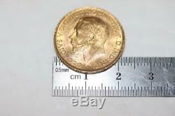 1927 George V Great Britain Full Sovereign Gold Coin. 9167 Rare Collectible VTG