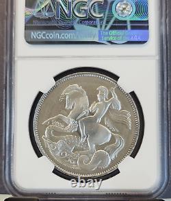 1936 Dated Great Britain Silver 1 Crown Edward VIII Ngc Ms 67 Rare Coincraft