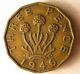 1946 Great Britain 3 Pence Rare Key Date Huge Value Bargain Bin #152