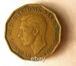 1946 Great Britain 3 Pence Rare Key Date Huge Value Bargain Bin #152