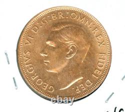 1949 Great Britain Penny Finest Grade Gem Bu Red Rare