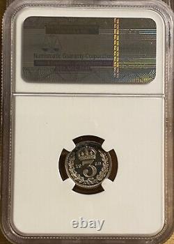 1958 Great Britain Queen Elizabeth Maundy Set NGC Graded MS64 & MS66 Rare Set