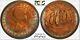 1960 Great Britain Half Penny Pcgs Ms65rb Rare Toned Coin Finest Known Grade