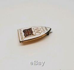 1964 Tokyo Olympic Games Great Britain Official Team Member Pin Badge very rare