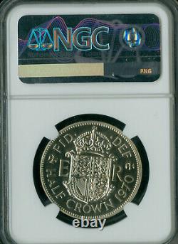 1970 Great Britain 1/2 Crown Ngc Pf68 Pq 2nd Finest Grade Rare