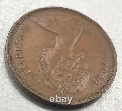 1971 NEW PENCE 2p British Elizabeth II Coin Very Rare