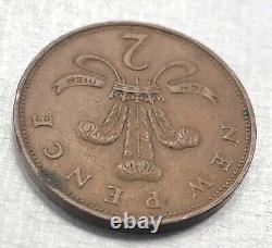 1971 NEW PENCE 2p British Elizabeth II Coin Very Rare