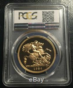 1984 UK Great Britain Gold 5 Pounds PCGS PR70DCAM Top grade Rare