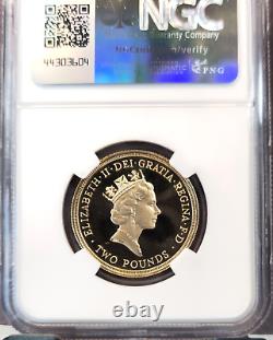 1986 Great Britain Gold 2 Pounds Commonwealth Games Ngc Pf 70 Ultra Cameo Rare