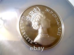 1988 Isle Of Man Uk Great Britain 5 Noble 5 Ounces Platinum Proof Rare Coin