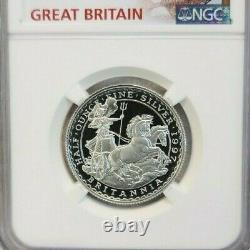 1997 Great Britain Silver 1 Pound Britannia Ngc Pf 69 Ultra Cameo Rare Top Pop