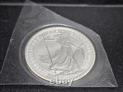 1998 Great Britain 1 oz Silver Britannia- Rare Date! Sealed In Mint Plastic