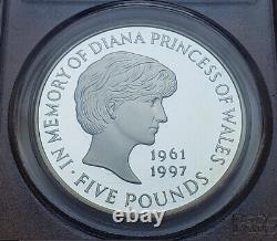 1999 GREAT BRITAIN 5 Pounds- PCGS PR69DCAM Diana Memorial Proof VERY RARE