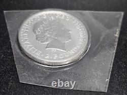 2002 Great Britain 1 oz Silver Britannia-Rare Date! Sealed In Mint Plastic