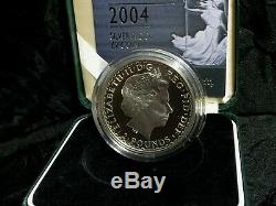 2004 Great Britain Britannia 1 oz £2 proof silver rare coin Mint 2,174
