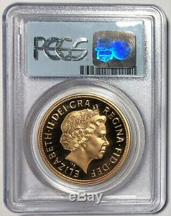 2005 Great Britain 5 Pound Sovereign Gold Coin PCGS PR69DCAM (1.1775 AGW) RARE