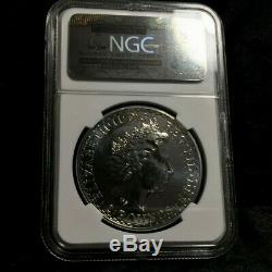2008 BRITANNIA NGC MS 69 GREAT BRITAIN 1 Oz SILVER Rare Coin