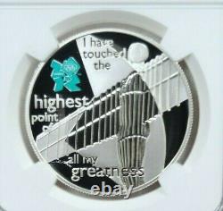 2009 Great Britain Silver 5 Pounds Angel Of The North Ngc Pf 70 Ultra Cameo Rare