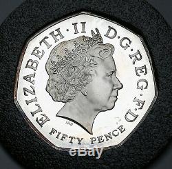 2009 UK Great Britain 50 Pence 50p Kew Gardens Silver Proof Coin Rare