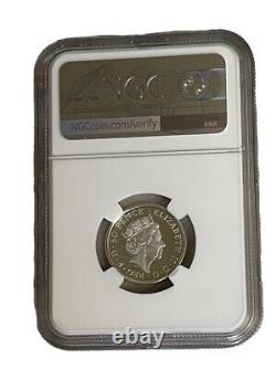 2018 20p Great Britain Silver Proof Britannia Ngc Pf70 Ex. Rare Top Pop=24