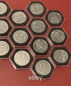 2019 A-Z Full Set 10p Coin In capsules UNC very rare