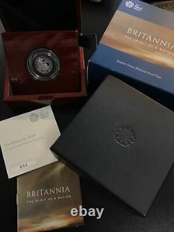 2019 Great Britain 1/4oz Platinum Britannia Proof OGP Box & COA Rare