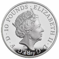 2019 Great Britain 5oz Silver Britannia Rarelow Mintage Of 400