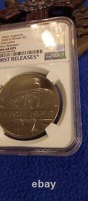 2020 Great Britain 5pnd Elton John Ngc Ms68 Dpl First Releases Rare Proof Like