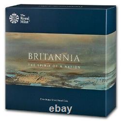 2020 Great Britain Britannia 10 Pnd Proof 5 Oz Limited Edition Rare
