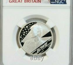 2020 Great Britain Silver 1 Pound David Bowie Ngc Pf 70 Ultra Cameo Rare Perfect