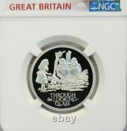 2021 Great Britain Silver 1 Pound Alice In Wonderland Ngc Pf 70 Ultra Cameo Rare