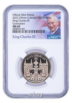 2023 Great Britain King Charles III Coronation Official Exclusive Medal Rare