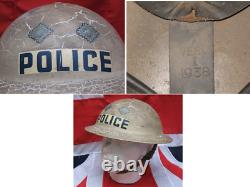 A Rare British WWII Inspectors Brodie Helmet dated 1938