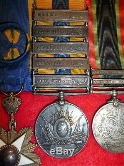 A Rare Victorian Egyptian Army Officers Sudan Campaigns Group of (4) Medals